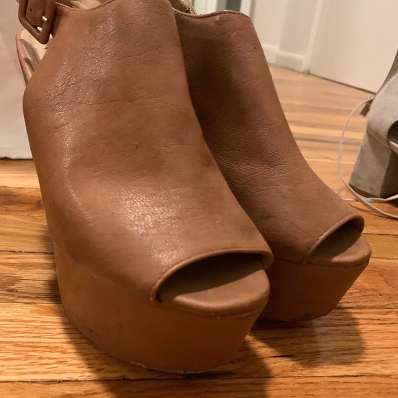 Steven madden brown wedged heels - Picture 2 of 5